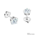 2 Carat White Pure Brilliance Earring Made with Swarovski Zirconia